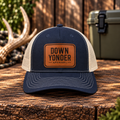 Navy/White Richardson 112 w/ Leather Down Yonder Patch