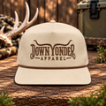 Beige/Brown Rope Classic Flatbill Snapback w/ Longhorn Logo