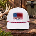 White/Red Rope Snapback w/ RWB Down Yonder Logo