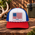 Red/White/Blue Snapback w/ Red/White/Blue Down Yonder Patch