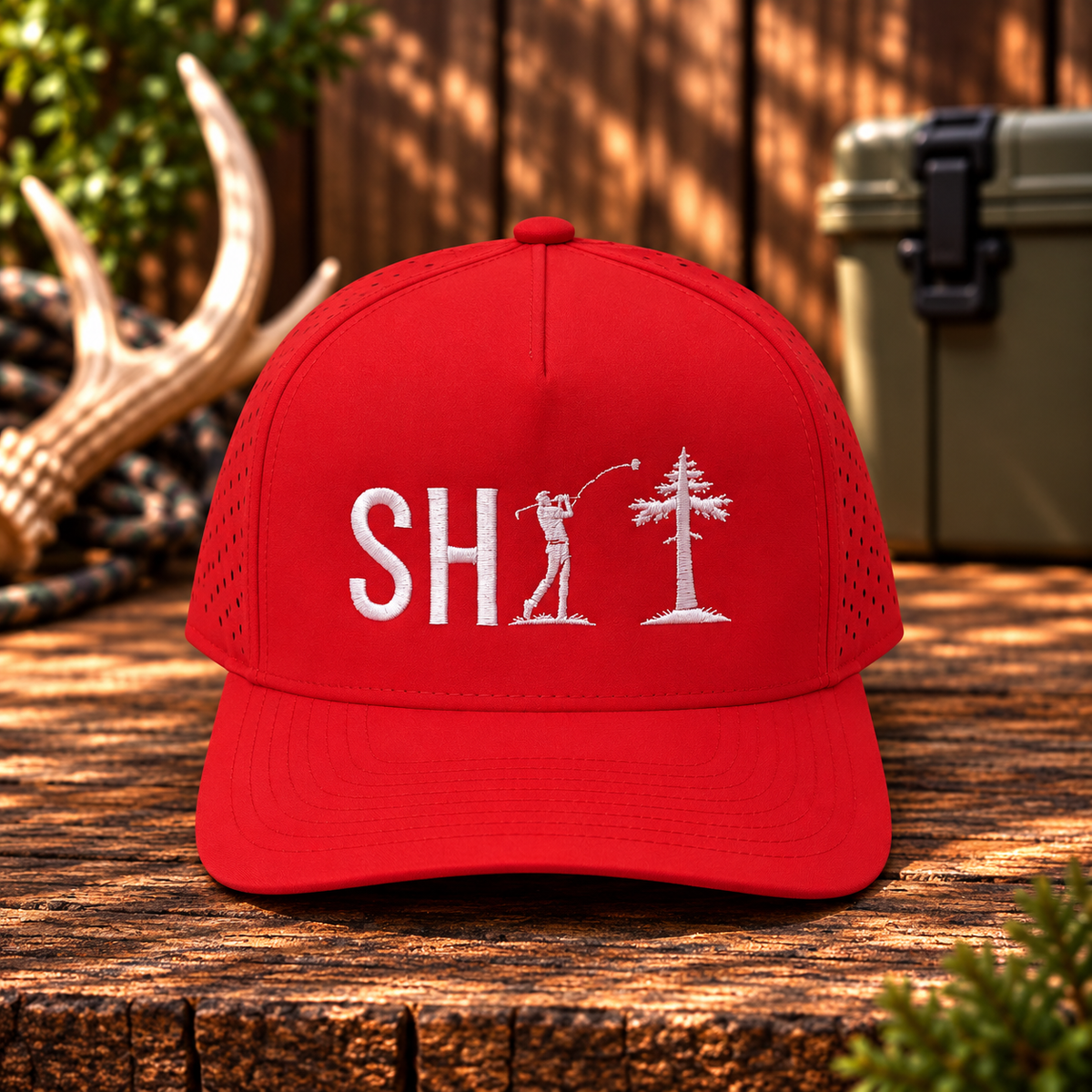 Red Snapback w/ Tree Magnet Logo